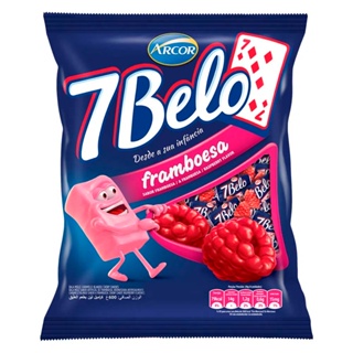 Bala 7 Belo Framboesa 500g - Arcor em Oferta na Shopee