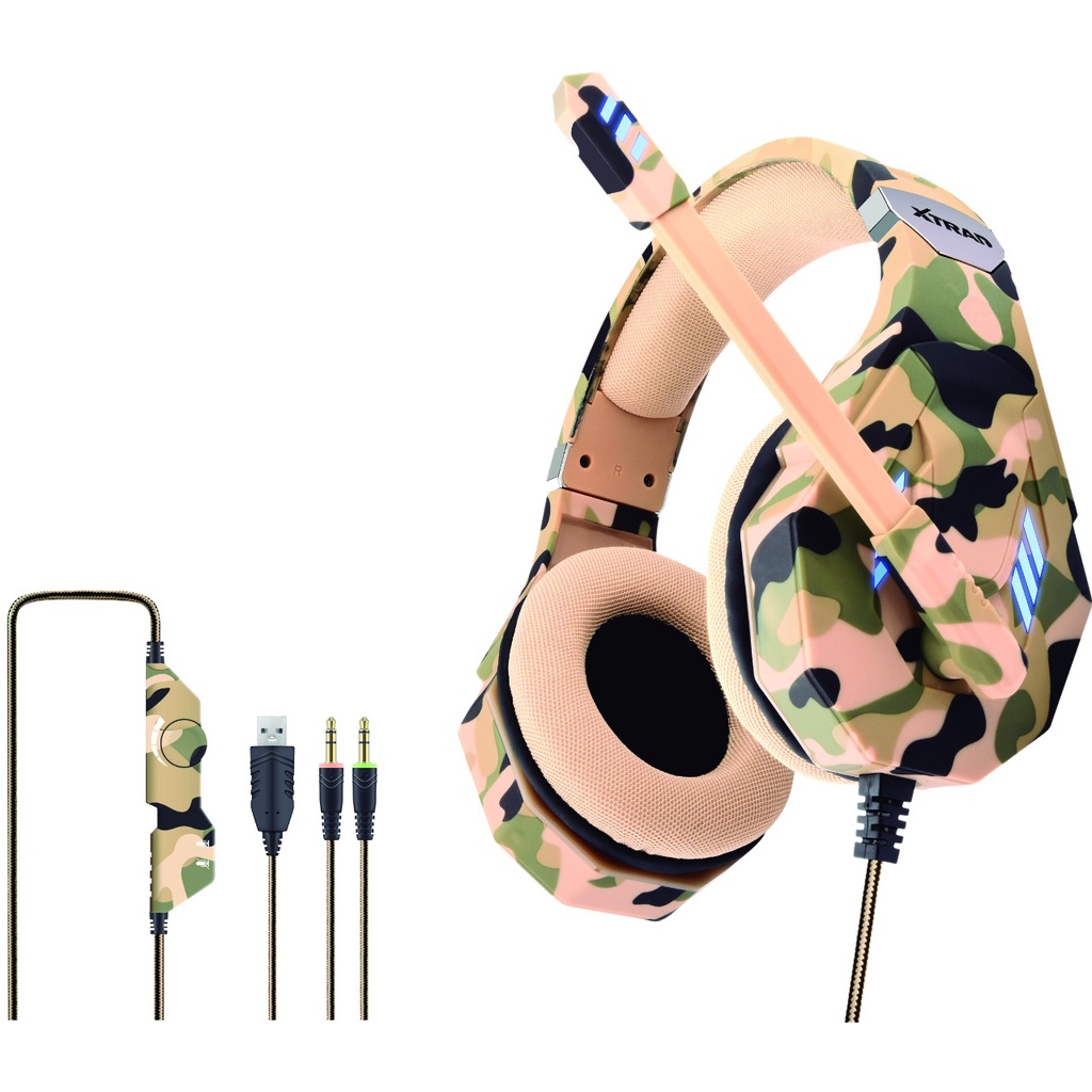 Headset Gamer Fone de ouvido HeadPhone Com Microfone Profissional para PC jogos LC-821 Marca XTRAD