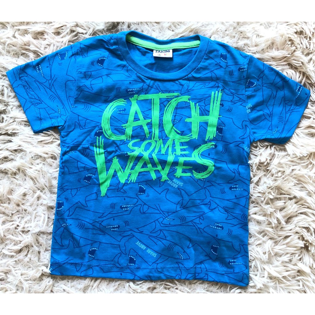 Camiseta Infantil Fakini azul - Tamanho 1