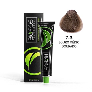 Coloração Tintura  7.3 - Louro Médio Dourado - Dourado Biofios em Oferta na Shopee