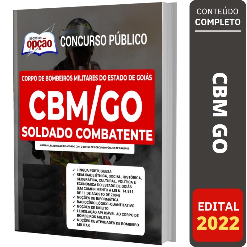 Apostila Cbm Go Soldado - Corpo De Bombeiros De Goiás