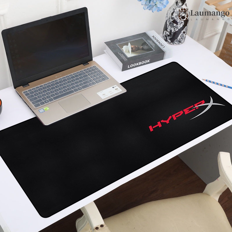 HyperX Tapete De Mouse Preto Rato Mause Teclado De Mesa Anime Tapetes Para Laptops Protetor Pads Acessórios Gamer Pc
