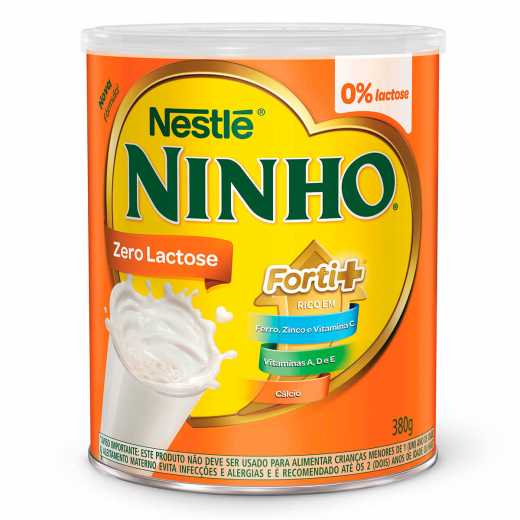 Leite Em Pó Ninho Forti+ Zero Lactose 380g