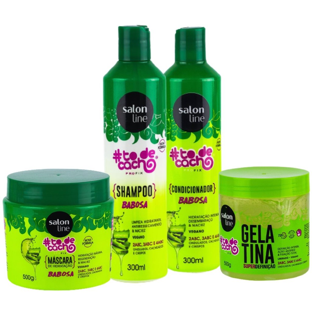 Kit Hidratacao Profunda Babosa To De Cachos Salon Line Para Cabelos Cacheados Ondulados E Crespos Shopee Brasil