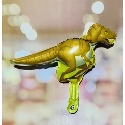 Balão festa dinossauro 30 cm decoração dinossauros velociraptor cod 02 (CHOCO)