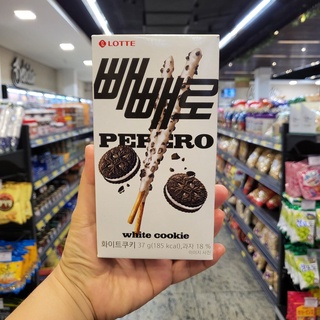 Biscoitos Coreano Pepero Sabor White Cookie (Chocolate Branco) 32g