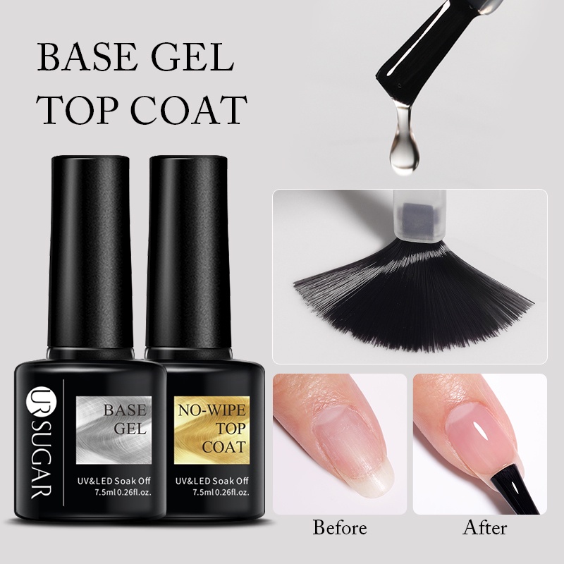 UR SUGAR 7,5ml Base De Gel De Esmalte De Unhas UV De Molho Verniz Semi Permanente Arte Manicure Matte Top Coat