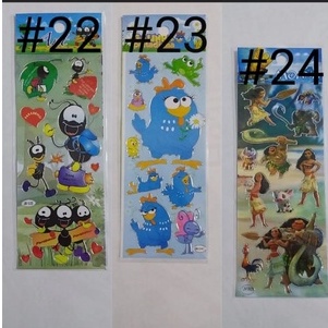 Cartela adesivo personagens infantis-Sticker