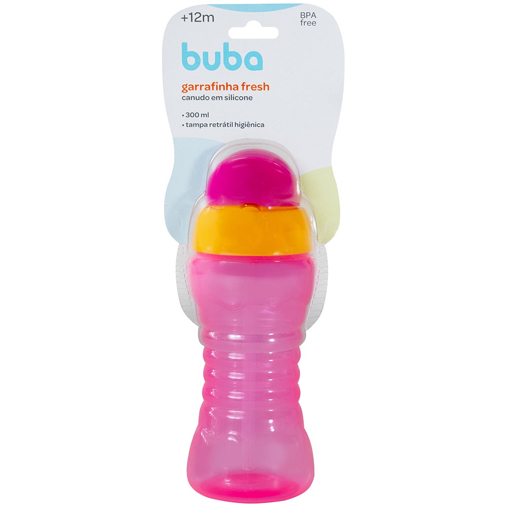Garrafinha Fresh Buba Rosa 300ml