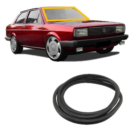 Borracha Do Para Brisa Gol Voyage Parati Saveiro Quadrado em Oferta na Shopee