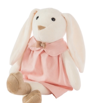 Coelho de Pelúcia 30cm Malu Coelhinho da Páscoa Decorativo Brinquedo Com Roupinha Boneca de Pelúcia