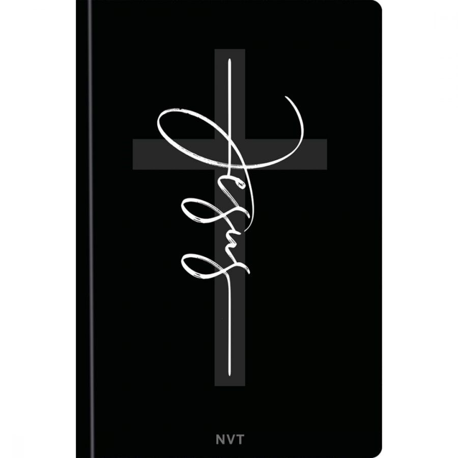 Bíblia Sagrada Jesus Preta | NVT| Letra Normal | Capa Dura Soft Touch