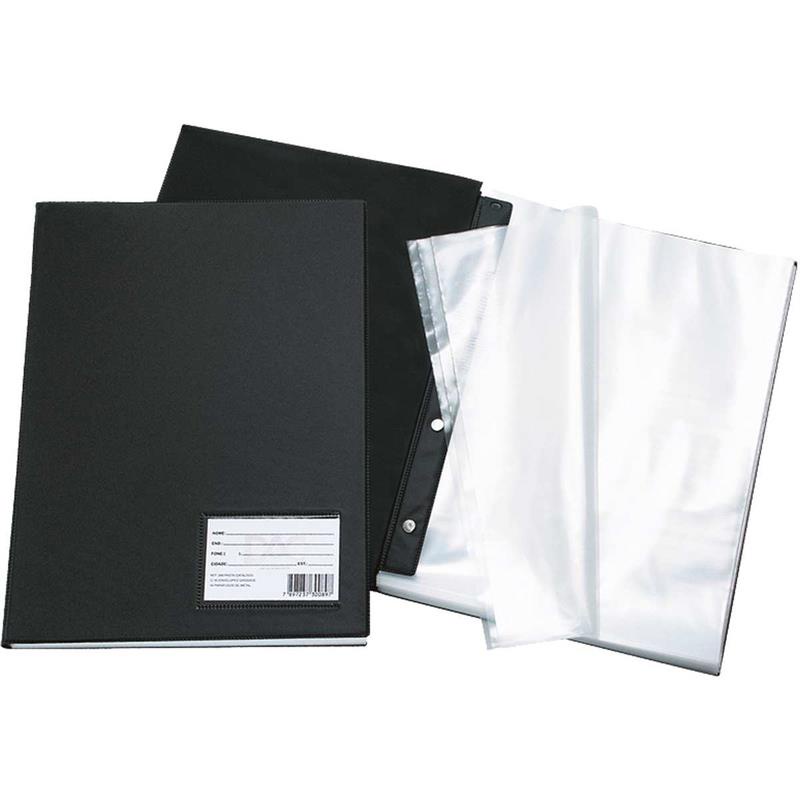 Pasta catálogo DAC ofício 10 envelopes finos preta