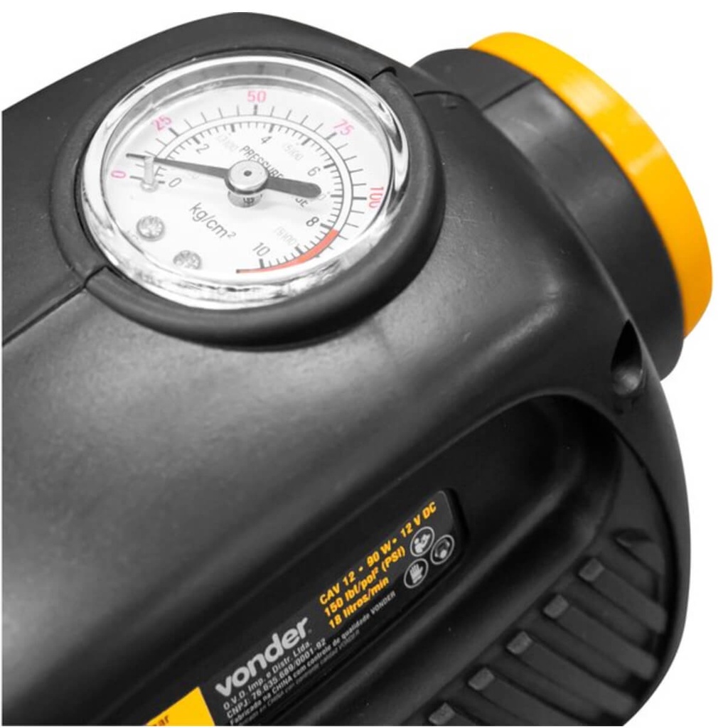 Detalhes do Compressor de Ar Automotivo 12V CAV 12 90W Vonder - 68.28.012.000