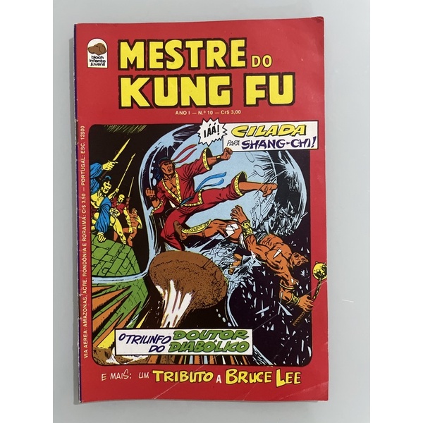 Gibi Mestre Do Kung Fu Numero 10 - Editora Bloch gibi hq revista