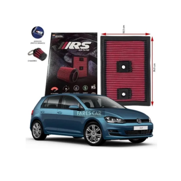 Filtro de ar Esportivo Volkswagen Audi 1.4 Tsi/Tfsi (AUDI A3 /Q3/Tiguan/Jetta/Golf/TCros /Polo GTS)