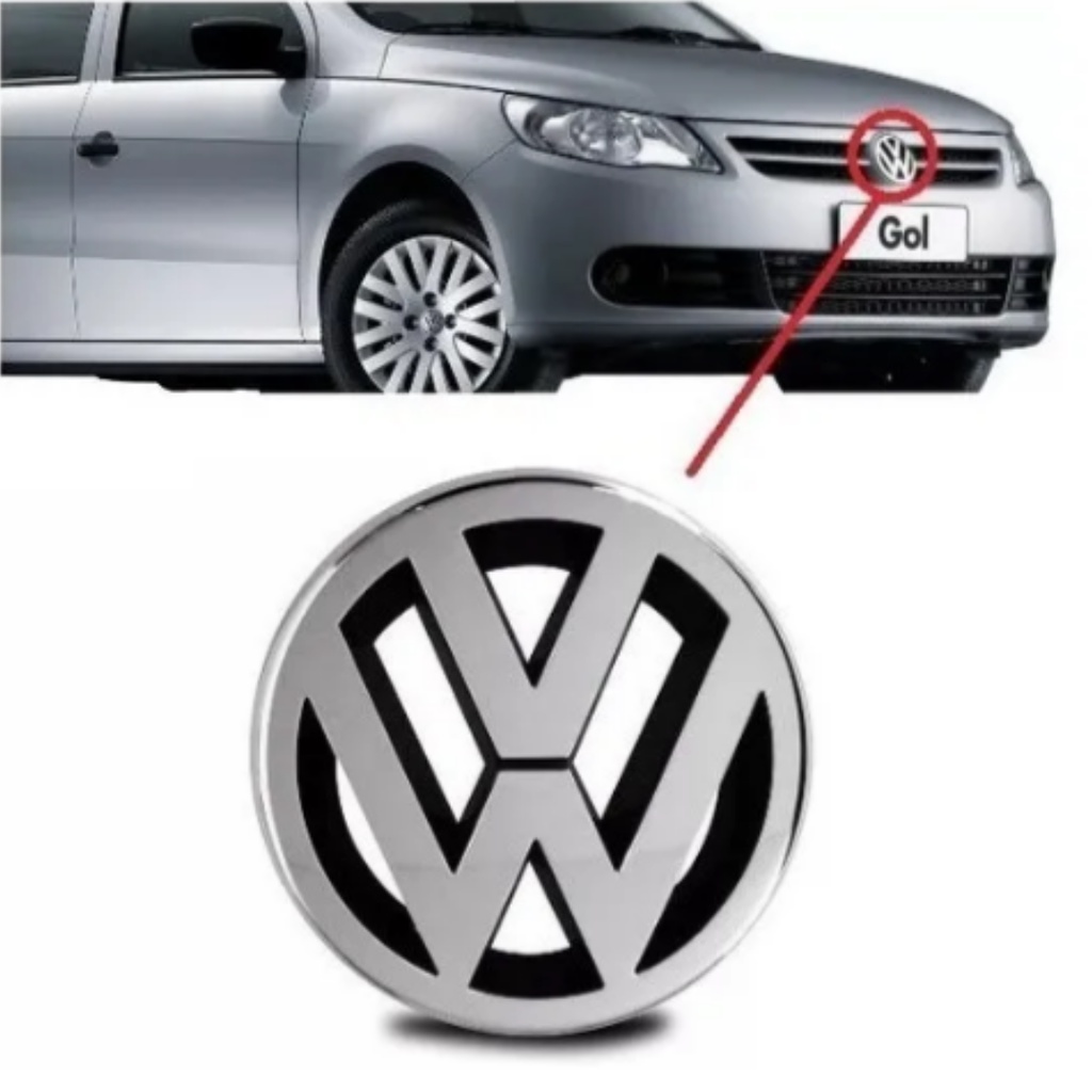 Emblema Grade VW Voyage / Gol / Saveiro G5 - 2008 a 2012 e Kombi Ref ...