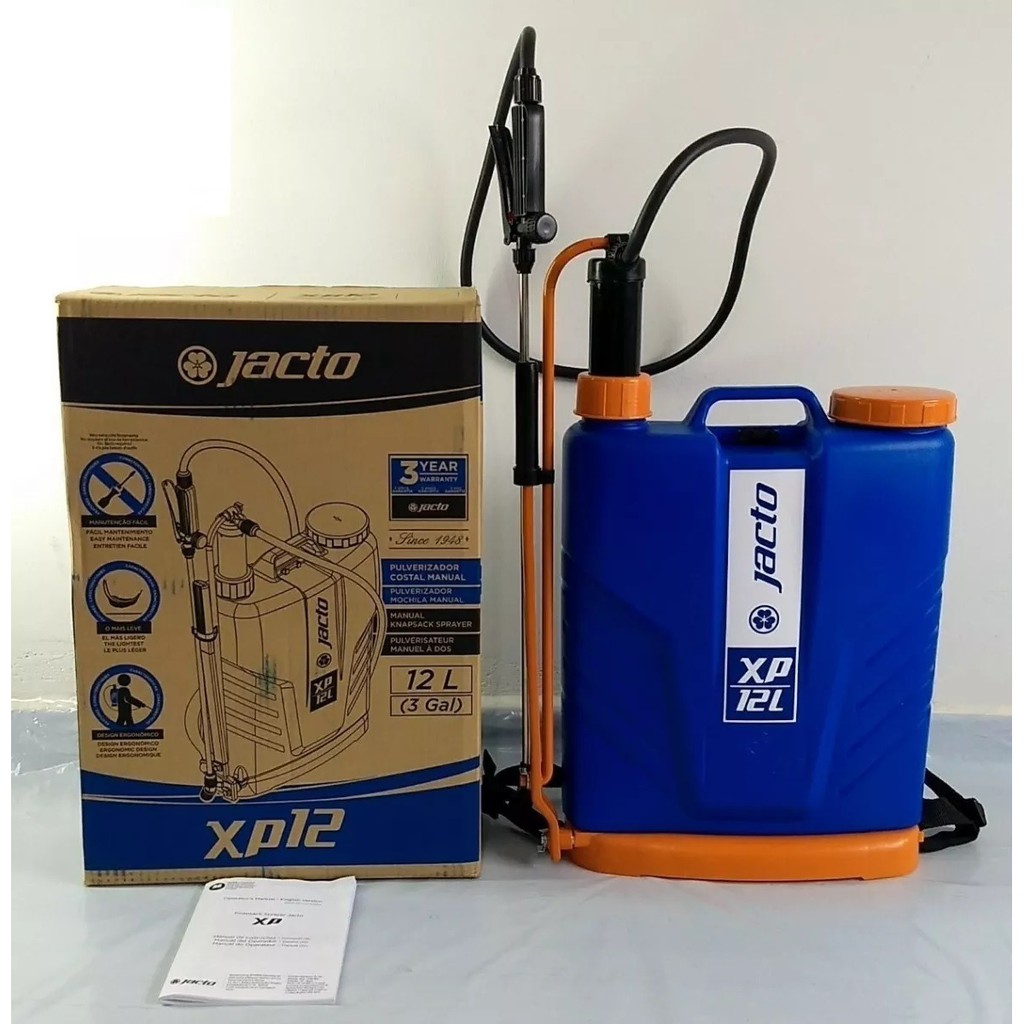 Pulverizador Costal 12 Litro Bomba Veneno Profissional Jacto Promoção