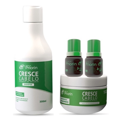 Extrato De Priorin- Shampoo, Máscara  2 Tônicos CRESCE CABELO