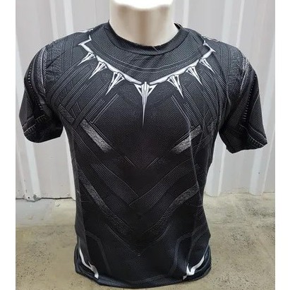 Camisa Pantera Negra Guerra Civil Manga Curta