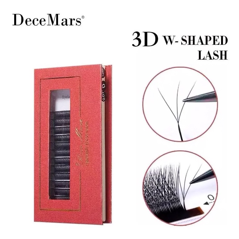 🔥 Cílios DeceMars W 3D Mix 8 ao 15 - 0.07 D - Volume Egipcio 🔥