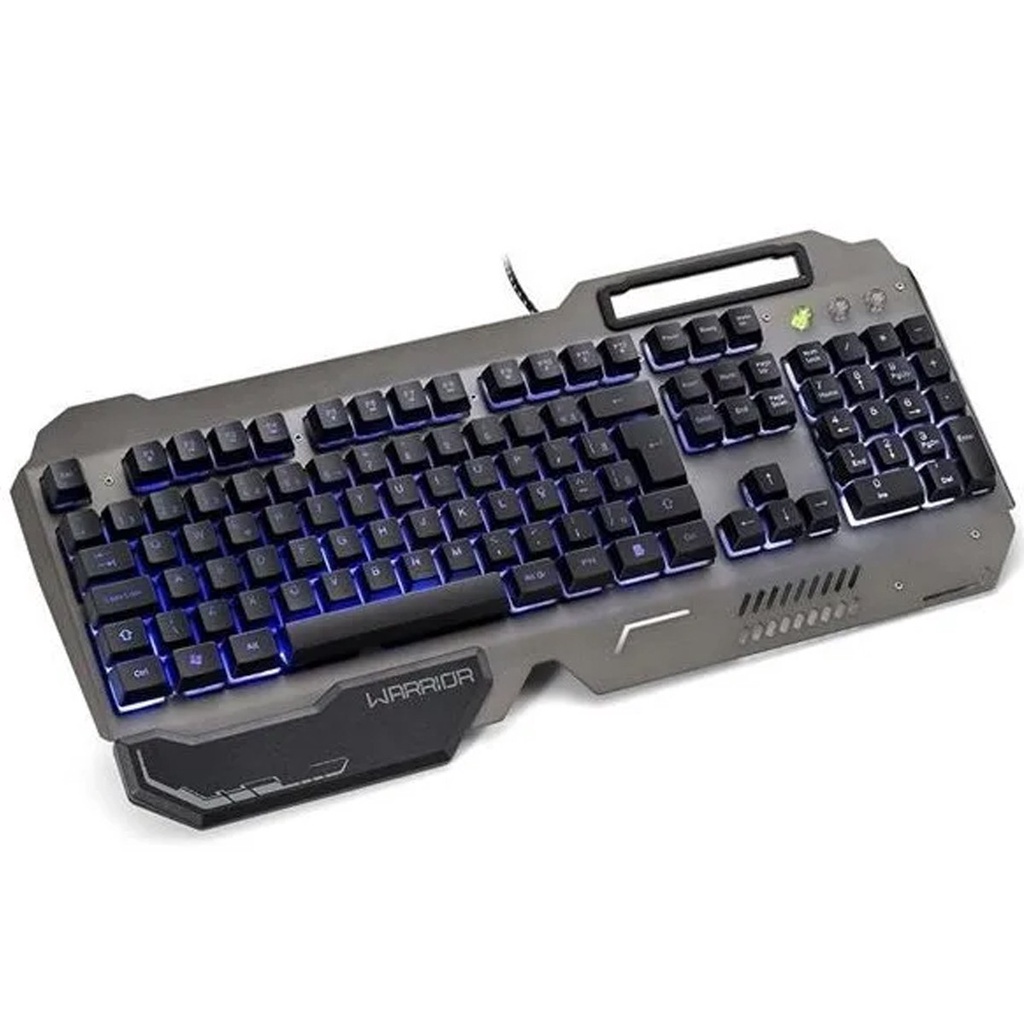 Teclado Gamer Ragnar Superfície Metal LED Warrior TC222