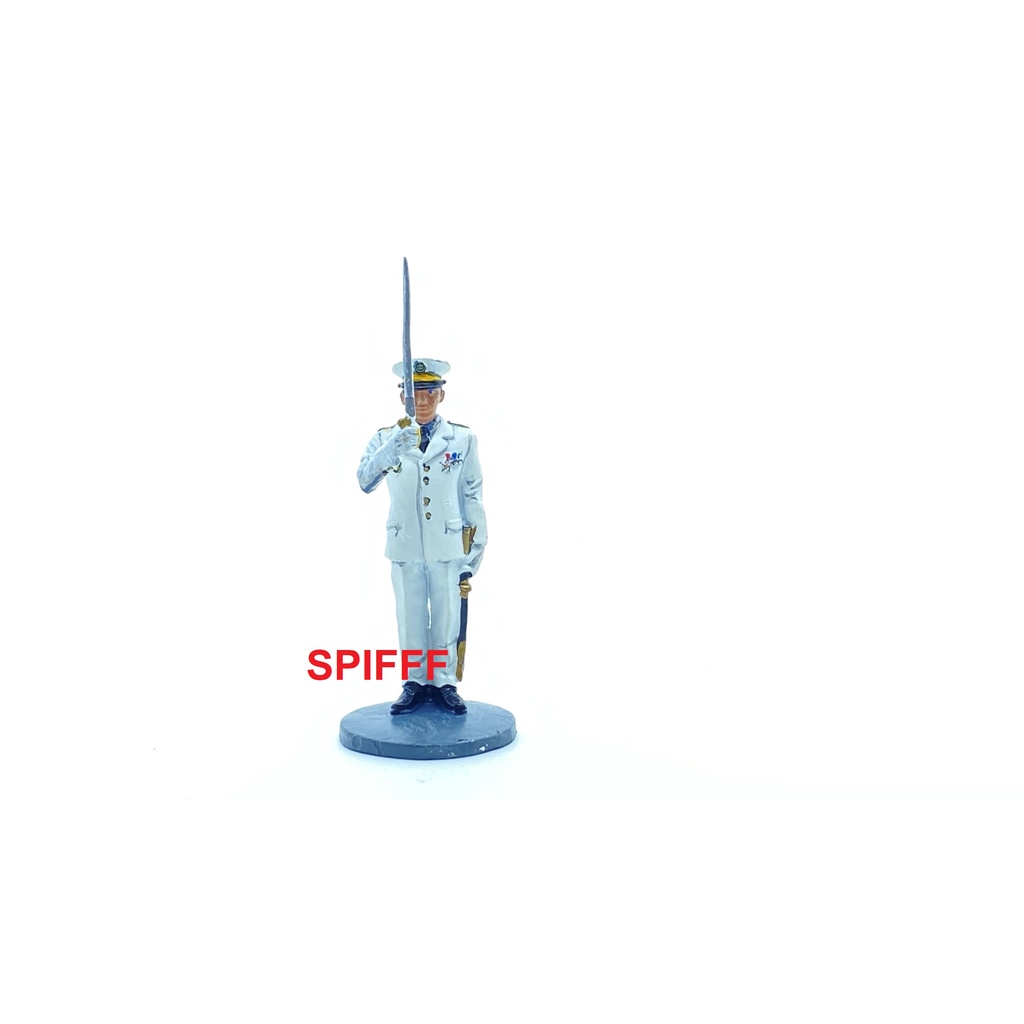 Soldadinho de Chumbo - Miniatura Cadete com Espadim - Oficial com Espada – Soldado Escala 1:32 1/32