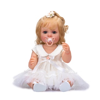 NPK 55 Cm Corpo Inteiro De Vinil Macio De silicone Reborn Boneca Da Menina Criança Entre 3D Pintado Pele Com Genesis Pintura Presente De Natal Para A