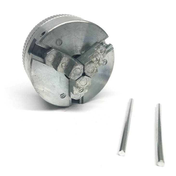 Mini Placa Castanha Para Mini Torno Prende Peça De 1,8 Até 52mm de diâmetro Podendo Inverter a Castanha Para Maior Peça