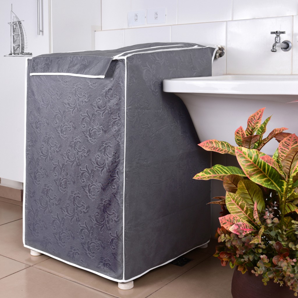 Capa Lavadora Roupa 7 8 9 Kg Impermeável Zíper Flanelada Brastemp Electrolux Consul