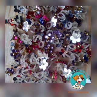 100 MINI PONTO DE LUZ BRILHO JOIA PET LACINHOS PENTEADOS LAÇOS PET BANHO A TOSA E PET SHOP.