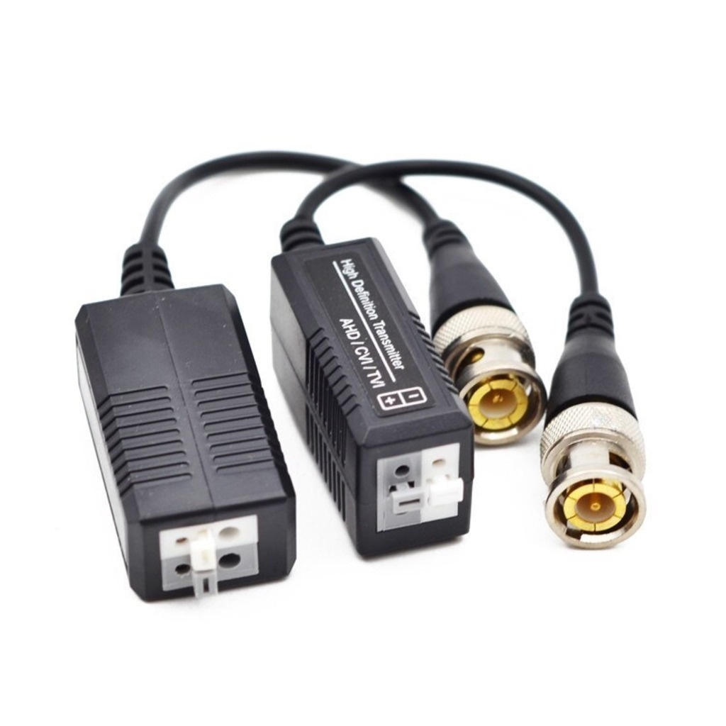 Par de Vídeo Balun Camera HD Cvi Tvi e Analogica Até 600mts Conversor