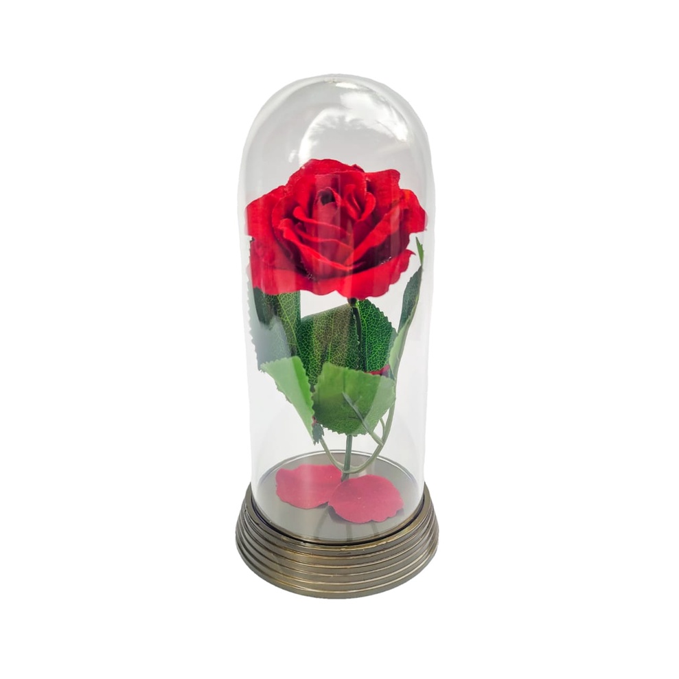 Linda Redoma com Rosa Vermelha, inspirada na A Rosa Encantada do filme a A Bela e A Fera e do O Pequeno Príncipe