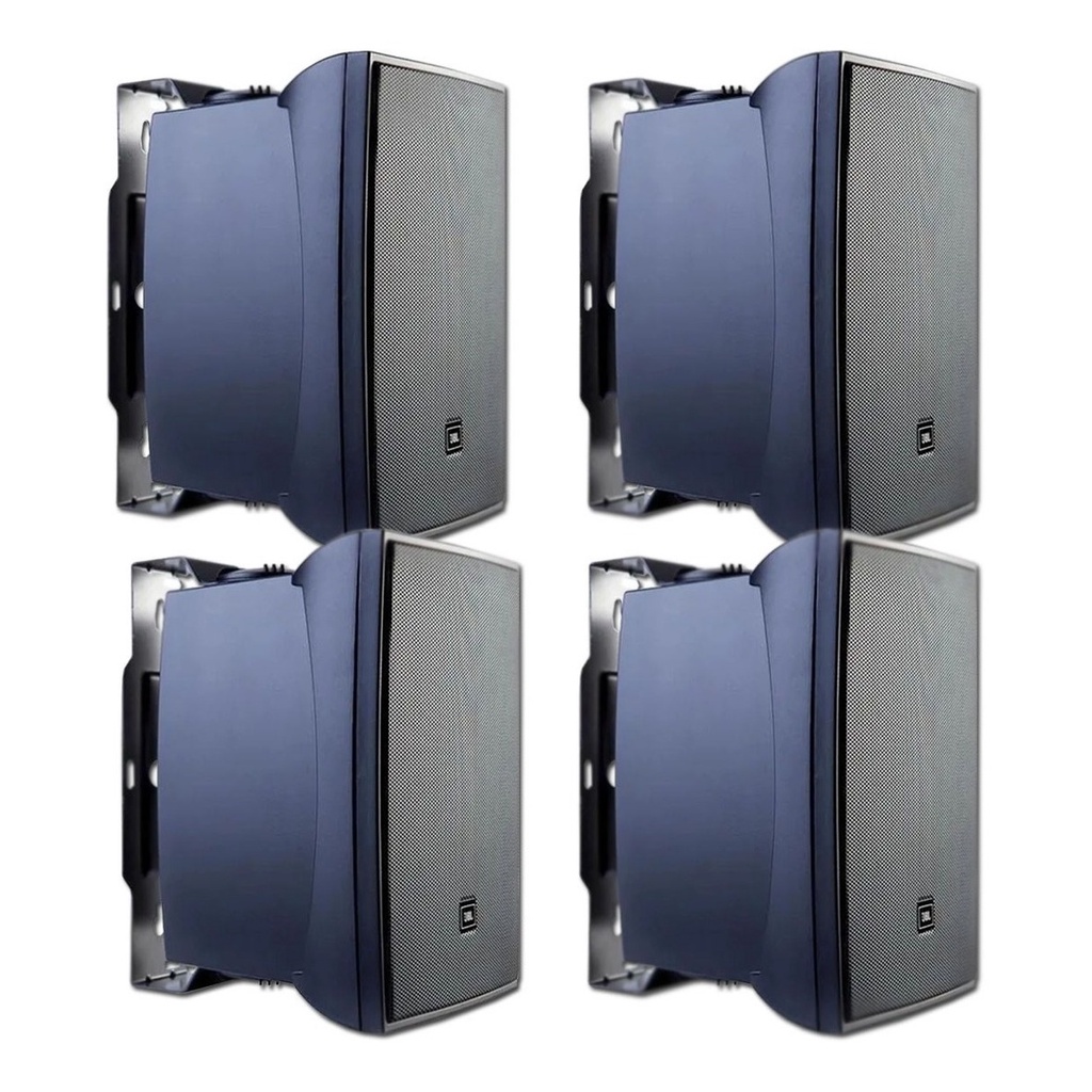 Kit 4 Caixas de Som Acústica JBL C621P Passiva Preta - 200 Watts RMS