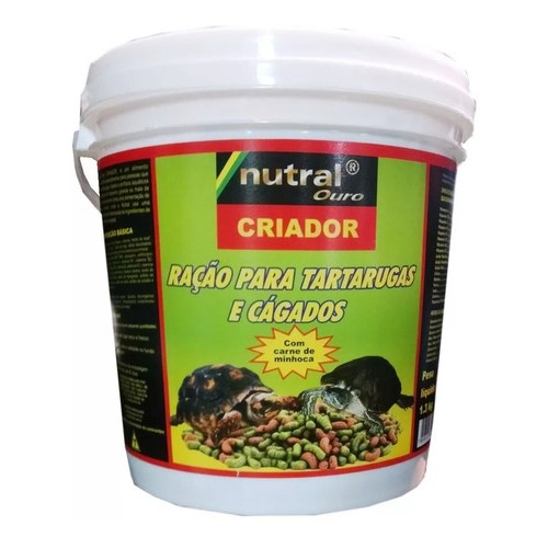 Ração Para Tartarugas E Cágados Nutral 1,300kg