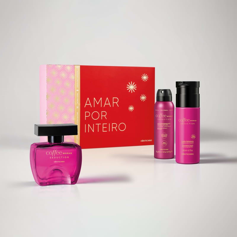 Kit Presente Coffee Woman Seduction Oboticario (3 itens) Shopee Brasil