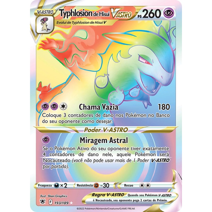 Typhlosion de Hisui V-ASTRO 193 Hyper Rare PT-BR