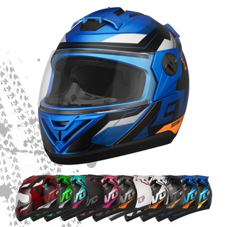 Capacete Para Moto Fechado Barato Evo G8 Varias cores Motoqueiro Masculino Feminino Bau Biz Promoção Azul Laranja