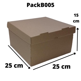 5 Caixa para transporte de Bolo 25 x 25 x  15 cm  Direto de Fábrica na Bahia em Oferta na Shopee