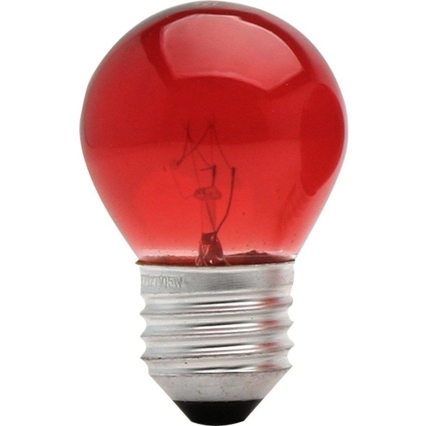 Lampada Bolinha Vermelha 15w 220v Incandescente em Oferta na Shopee