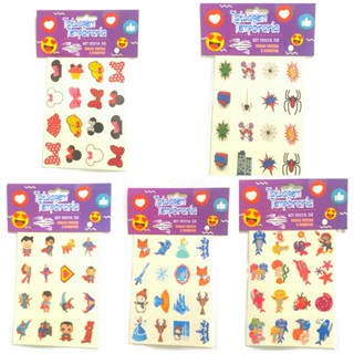 192 tatuagem temporária infantis vários temas em Oferta na Shopee