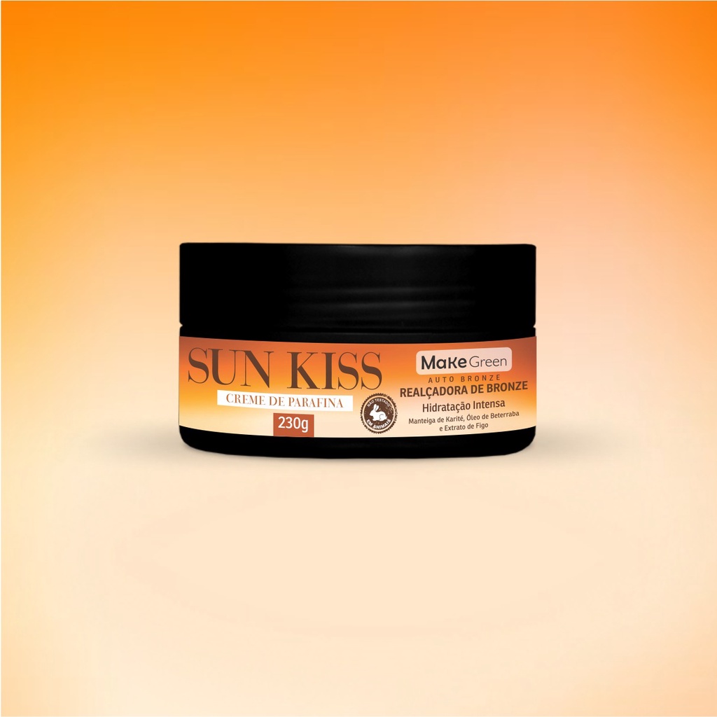 Parafina Bronze Bronzeador Bronzeadora Corporal Turbo - Sun Kiss MakeGreen 230grs