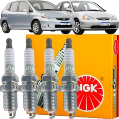 Jogo de Vela Original NGK Honda Civic 1.7 e Fit 1.5