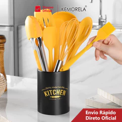 Conjunto de utensílios de cozimento de silicone Pincel de raspador de manteiga antiaderente de grau alimentício Conjunto de assados para bolo batedor de ovos com caixa de armazenamento utensílios de cozinha