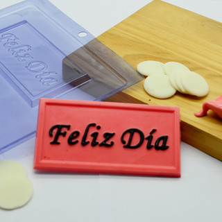 Forma Simples Tablete Feliz Día 9795 (E3) em Acetato BWB Para Bombom e Doces em Oferta na Shopee