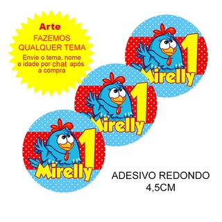 20 Adesivos de 4,5cm Personalizados - Fazemos qualquer tema - Lembrancinhas