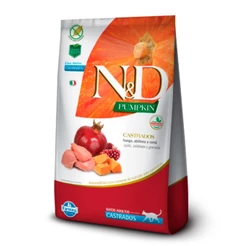 Ração Nd Pumpkin Gatos Adultos Castrado Frango - 7,5kg