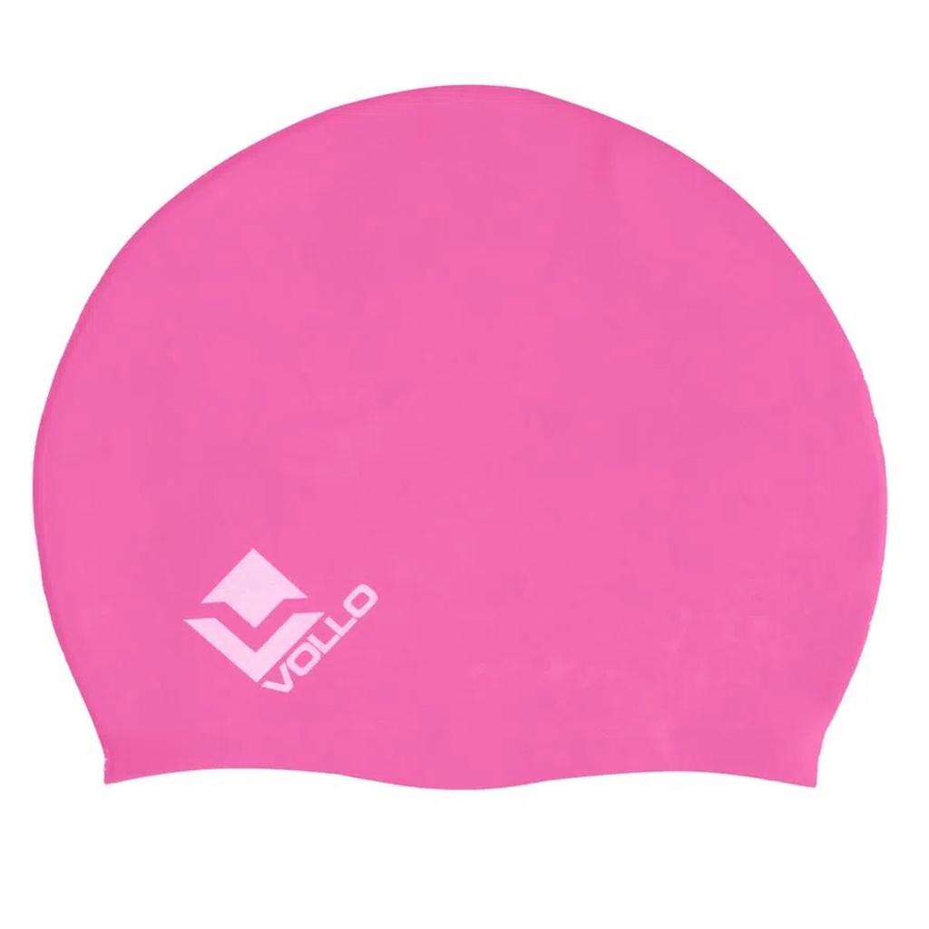 Touca para Natação Adulto Silicone Vollo Rosa