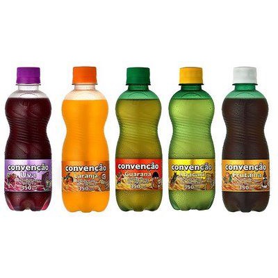 4 unidades Refrigerante Convenção Garrafa 350Ml