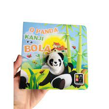 Livro dedoche O PANDA KANJI E A BOLA - editora pé da letra